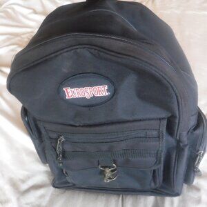 Eurosport Black Backpack pre Owned